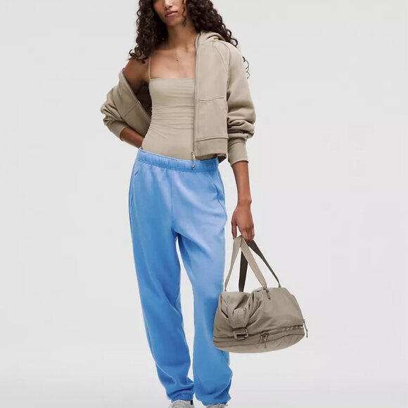 NWT Lululemon Scuba Mid-Rise Oversized Blue Joggers Regular XS - Picture 6 of 6